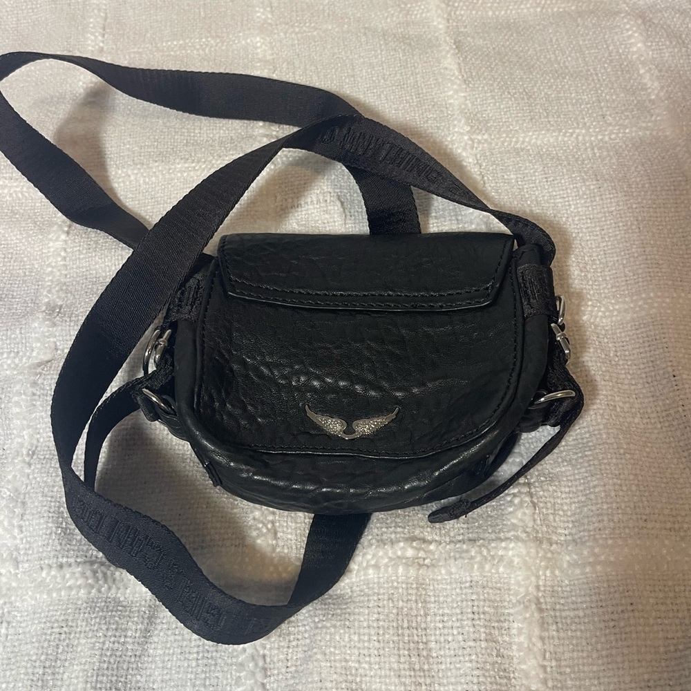 Zadig & Voltaire Black Leather Crossbody Bag
